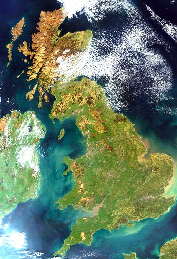 Satelight image of the United Kingdom